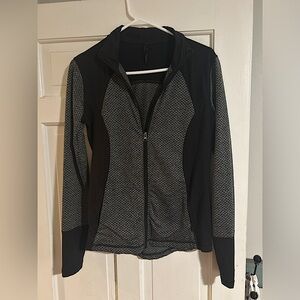 Black and Grey Athletic Zip Up